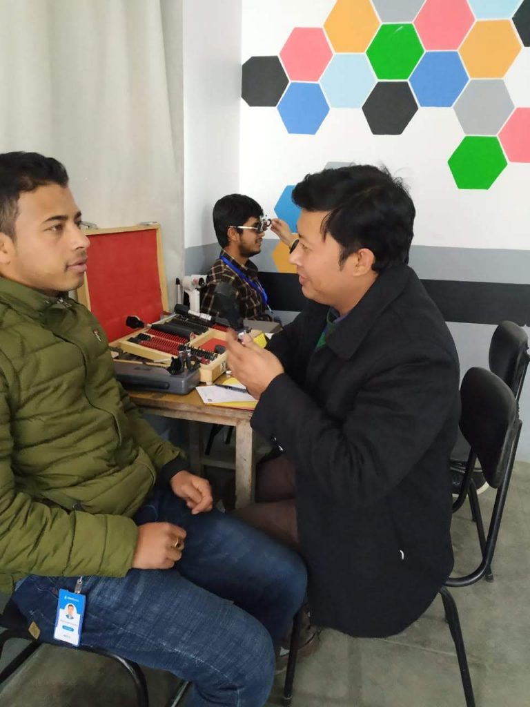 Community Vision Care outreach program in Nepal